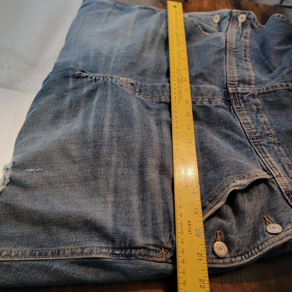 Old Navy Women's Blue Jean Overalls Size 16 - Picture 7 of 11